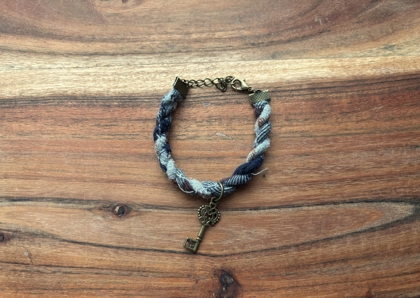 Bronze Key Twist Bracelet