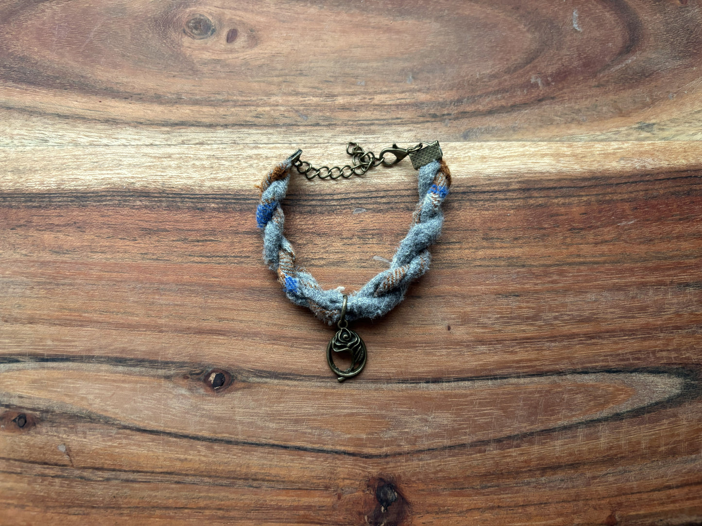 Bronze Rose Twist Bracelet