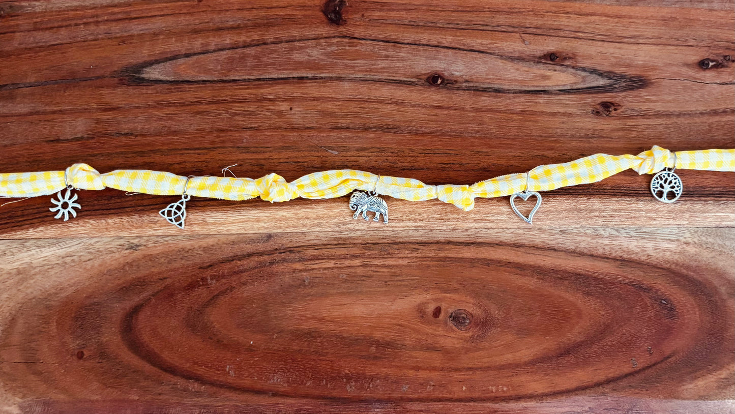 Boho Girlie Fabric Necklace