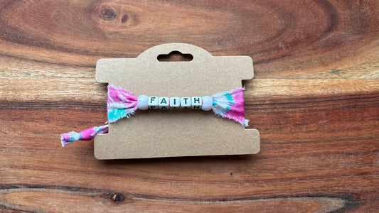 Tie Dye Faith Friendship Bracelet