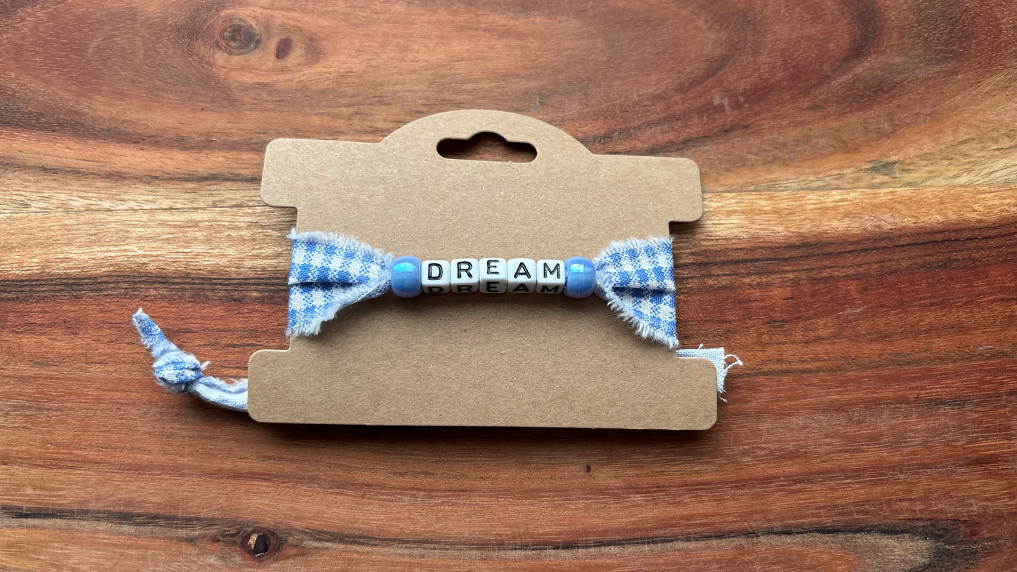 Blue Gingham Dream Friendship Bracelet