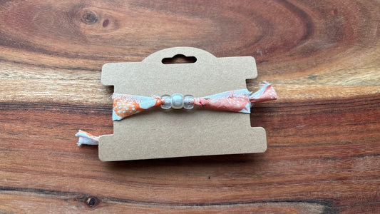 Orange Beaded Friendship Bracelet
