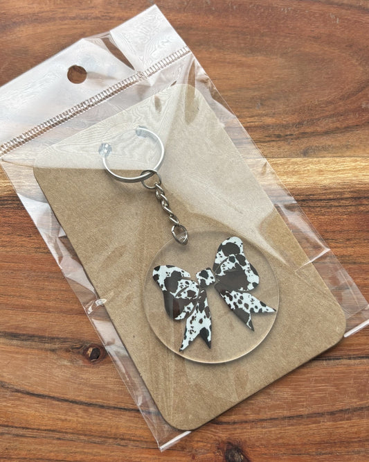 Cow Bow Keychain