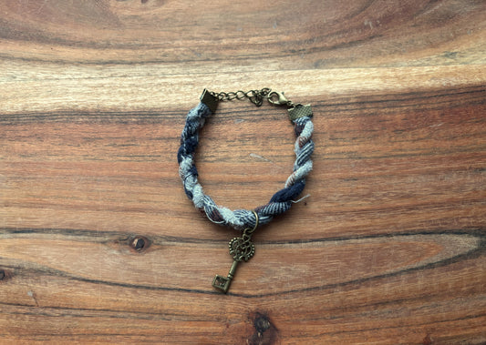Bronze Key Twist Bracelet
