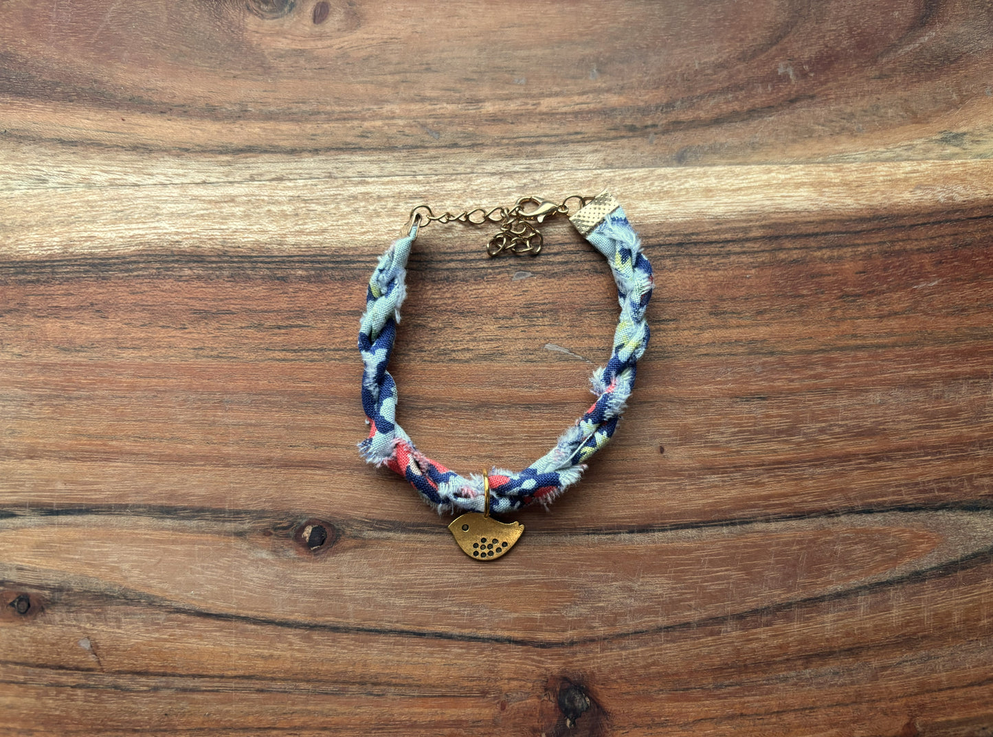 Gold Bird Twist Bracelet