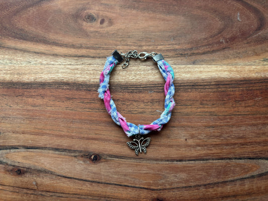 Silver Butterfly Twist Bracelet
