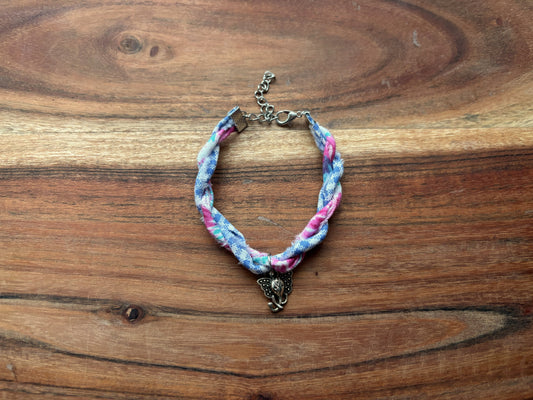 Silver Elephant Twist Bracelet