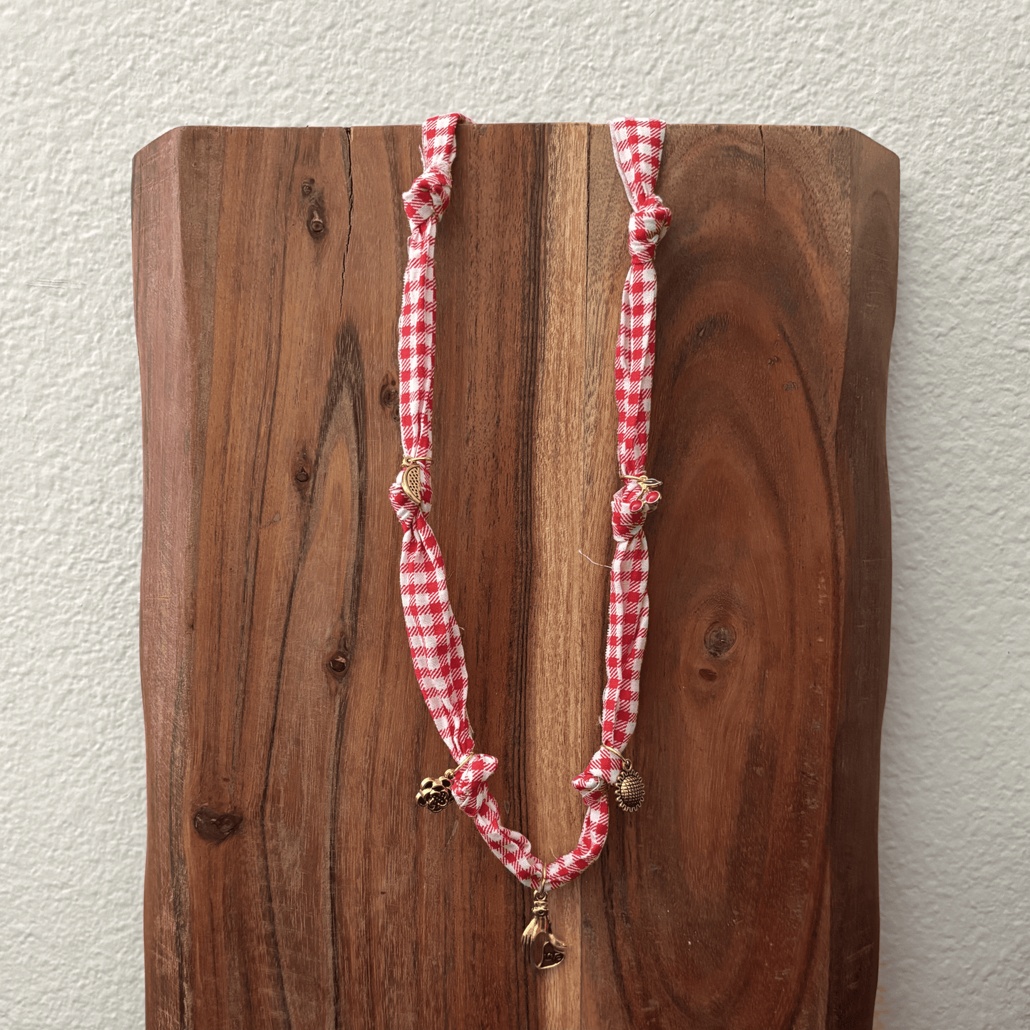 Lovely Picnic Fabric Necklace