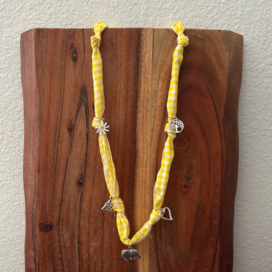 Boho Girlie Fabric Necklace