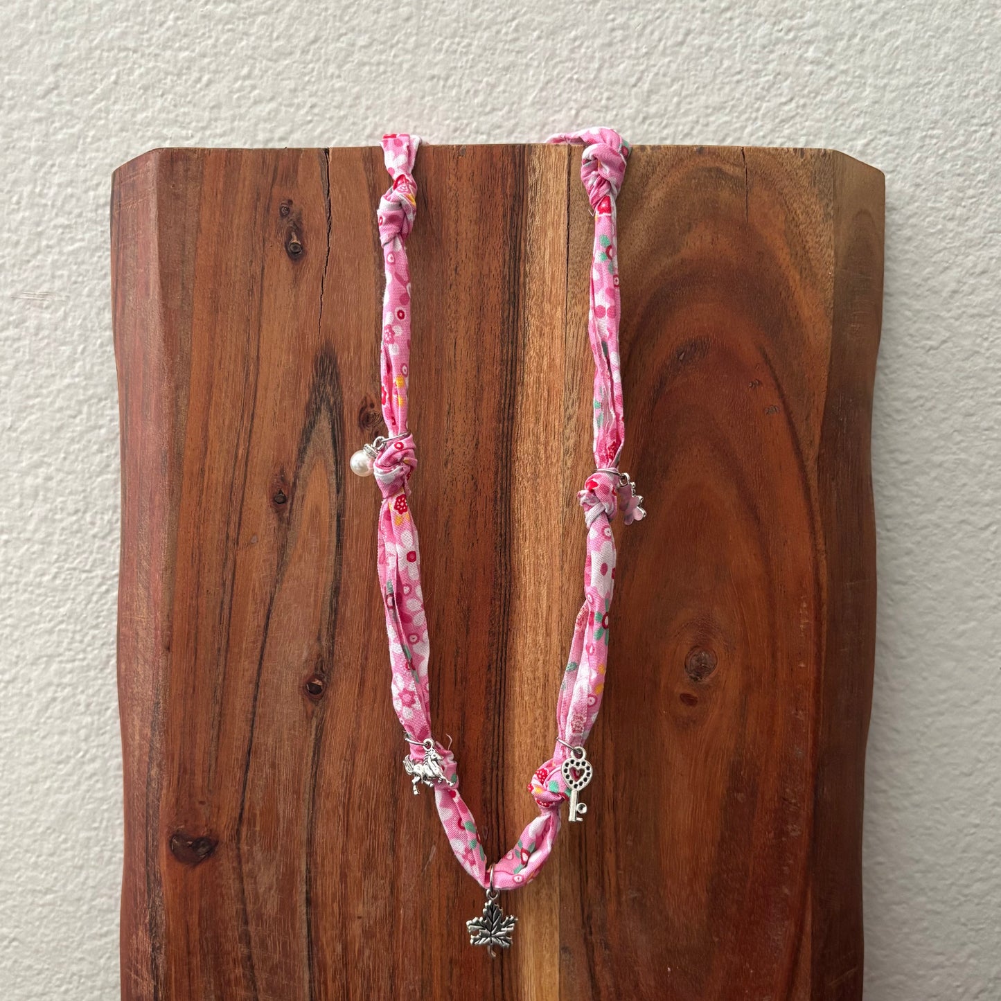 Falling Leaves Fabric Necklace