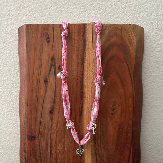 Falling Leaves Fabric Necklace