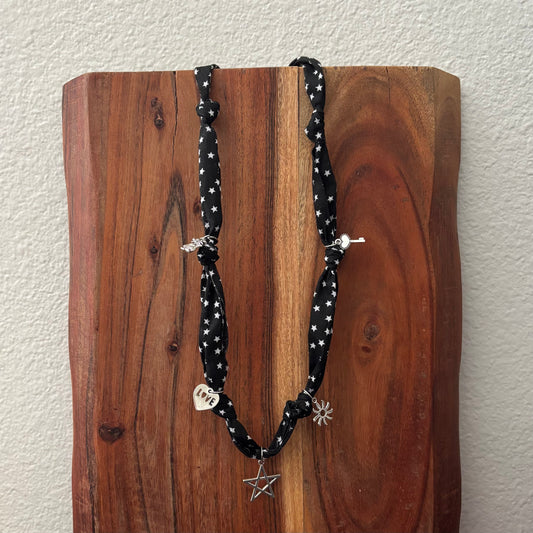 Rock On Fabric Necklace