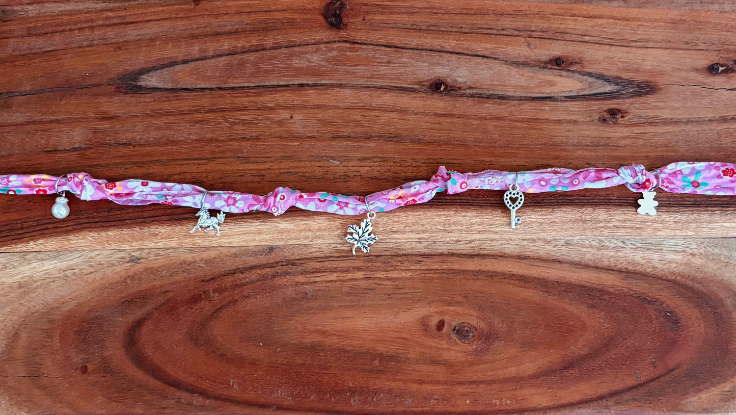 Falling Leaves Fabric Necklace
